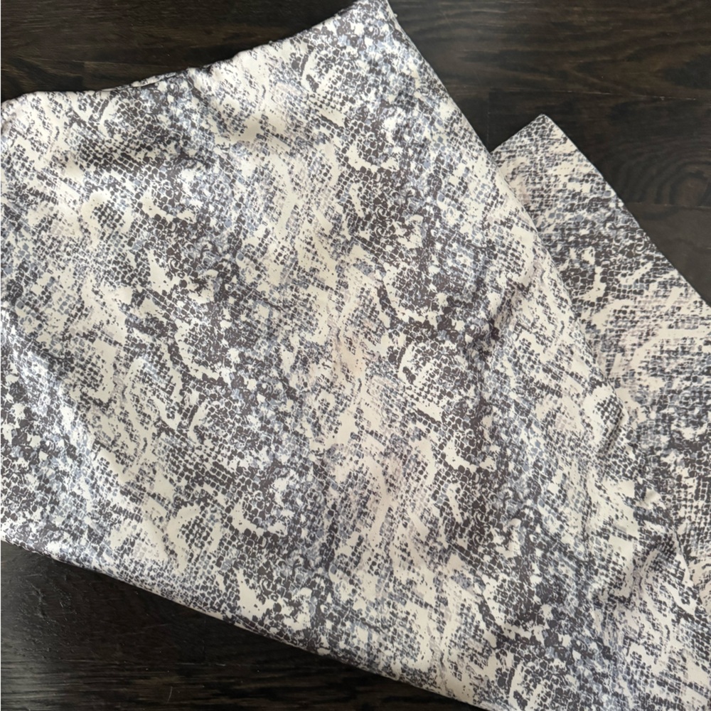 Abercrombie & Fitch Animal Print Skirt in Gray and Cream